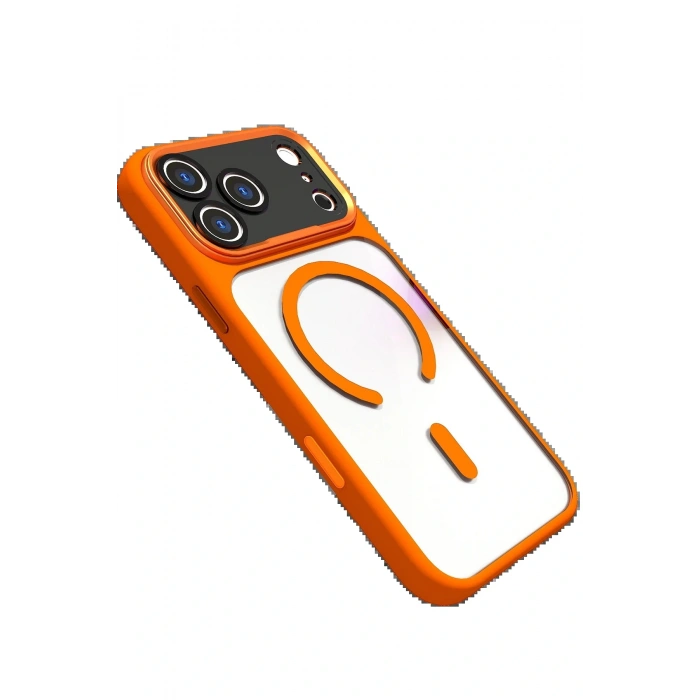 Apple iPhone 17 Pro Hazar Magsafe Kapak - Turuncu