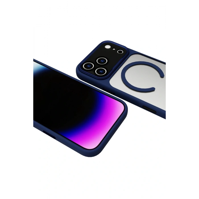 Apple iPhone 17 Pro Max Hazar Magsafe Kapak - Lacivert