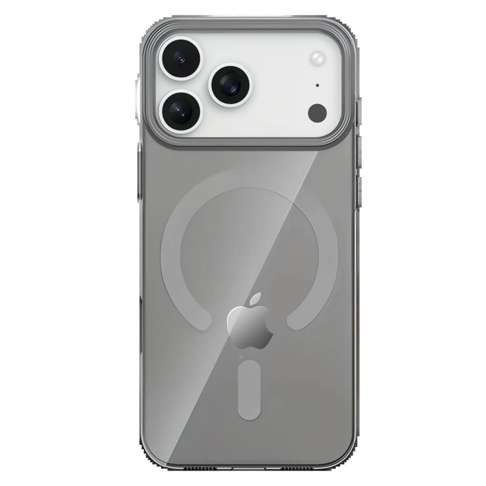 Apple iPhone 17 Pro PC Blank Magsafe Kapak - Natural Grey