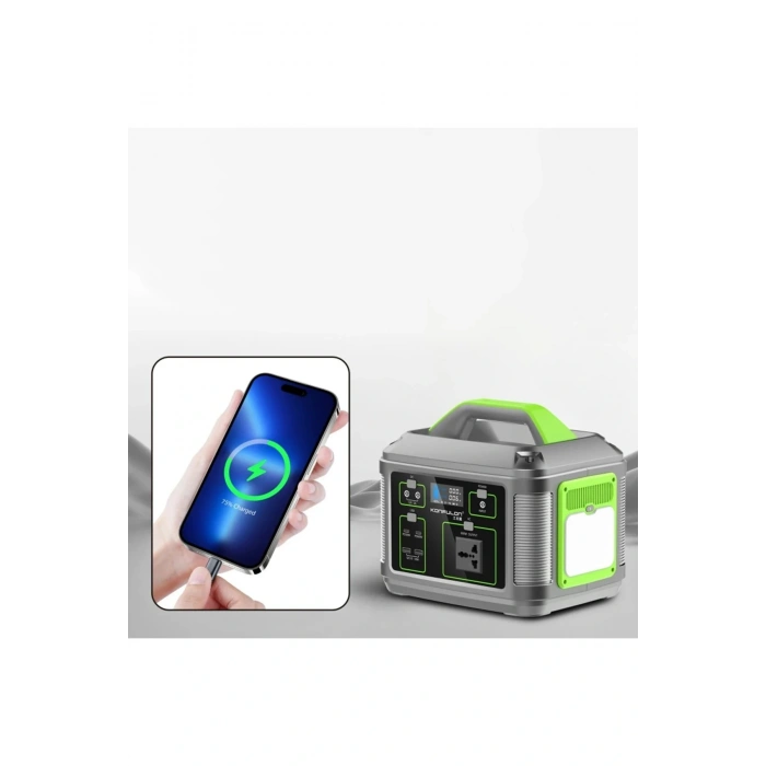 CN05 Powerbank 600W 128.000 mAh Kamp Şarj 60W PD - Siyah