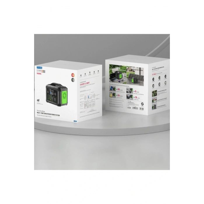 CN06 Powerbank 1200W 315.000 mAh Kamp Şarj 60W PD - Siyah