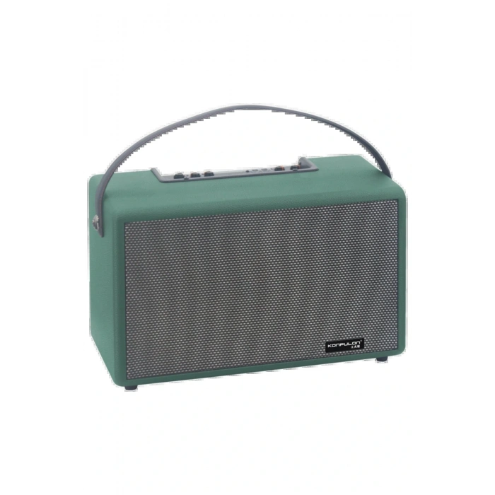 F32 2x50W Sürücülü 2 Adet Mikrofonlu BT 5.2 Kablosuz Hoparlör - Yeşil