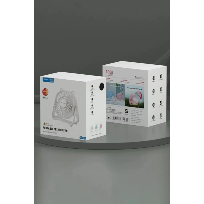 FS23 Masaüstü Soğutma Fanı - Beyaz