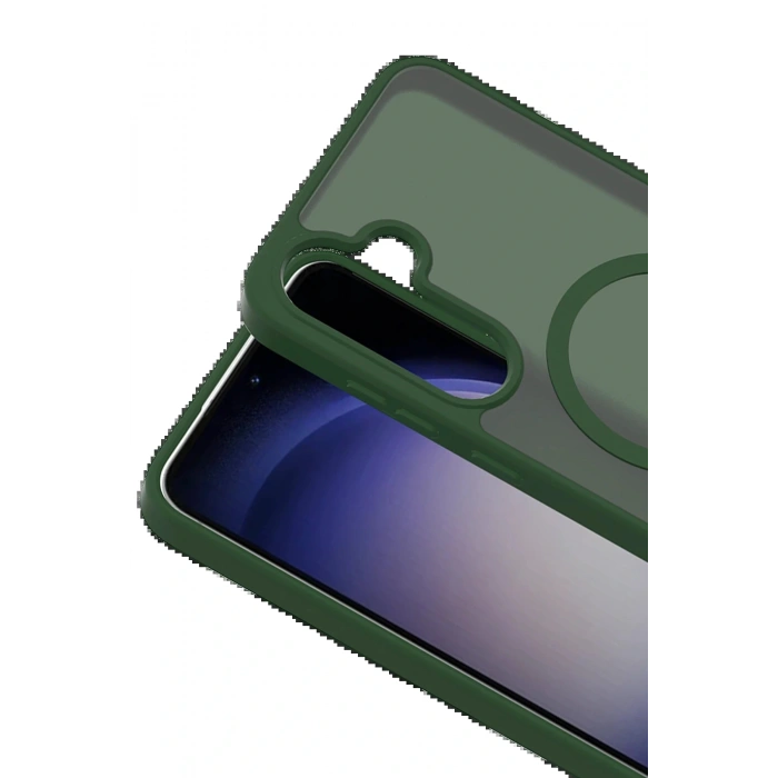 Samsung Galaxy S25 FE Jota Magsafe Kapak - Koyu Yeşil