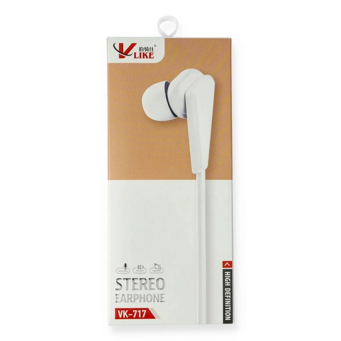 Vlike VK717 Kulak içi Kulaklık - Beyaz