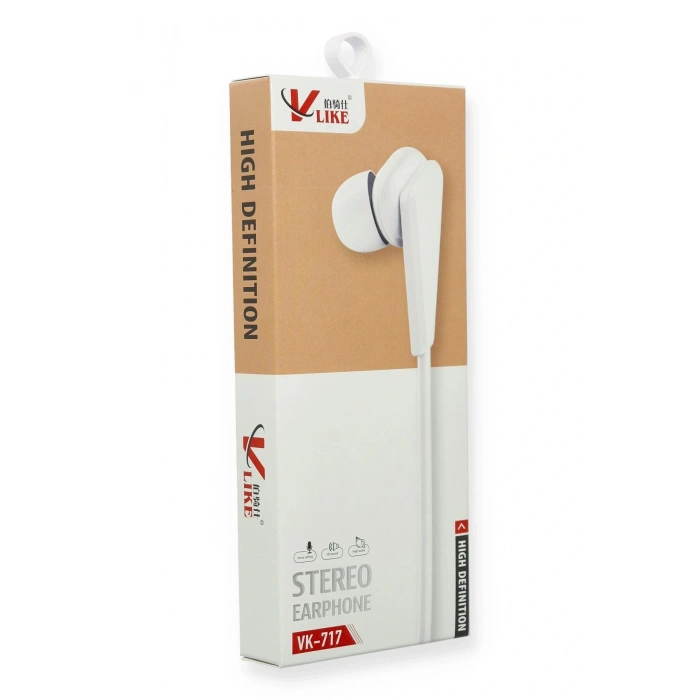 Vlike VK717 Kulak içi Kulaklık - Beyaz