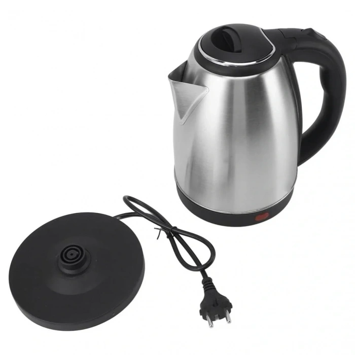 Crown CRW-7102 1500W 1.8 Litre Lüks Çelik Su Isıtıcı Kettle İnox (4887)