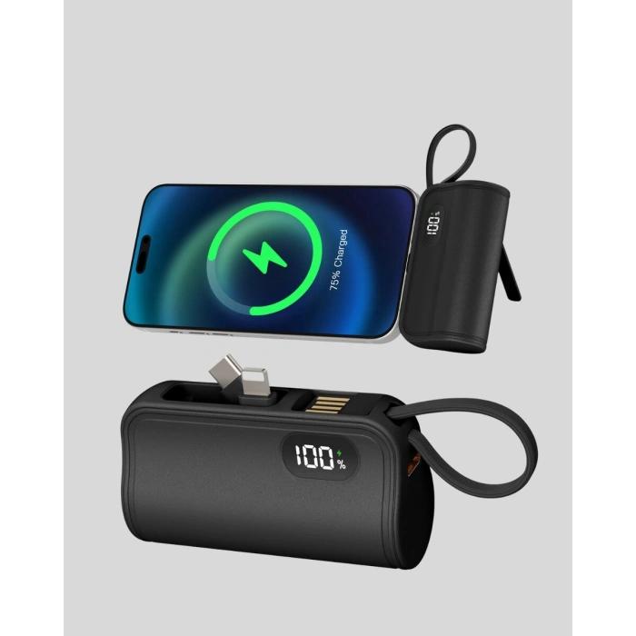 Dahili Type-c Konektörlü Mini 2000mah Powerbank
