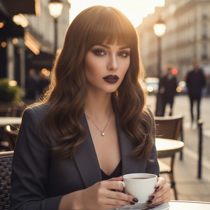 Dalgalı Kısa Perçemli Fiber Sentetik Peruk - Bebek Kumralı