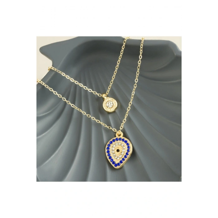 Damla Nazar Yeni Sezon İkili Kolye