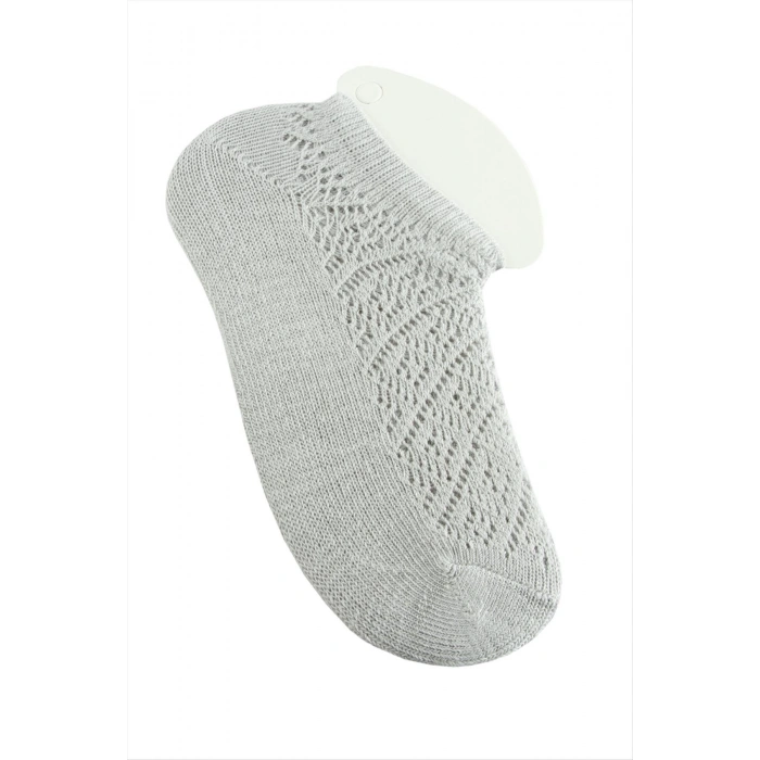 Dantel Yünlü Kısa Çorap