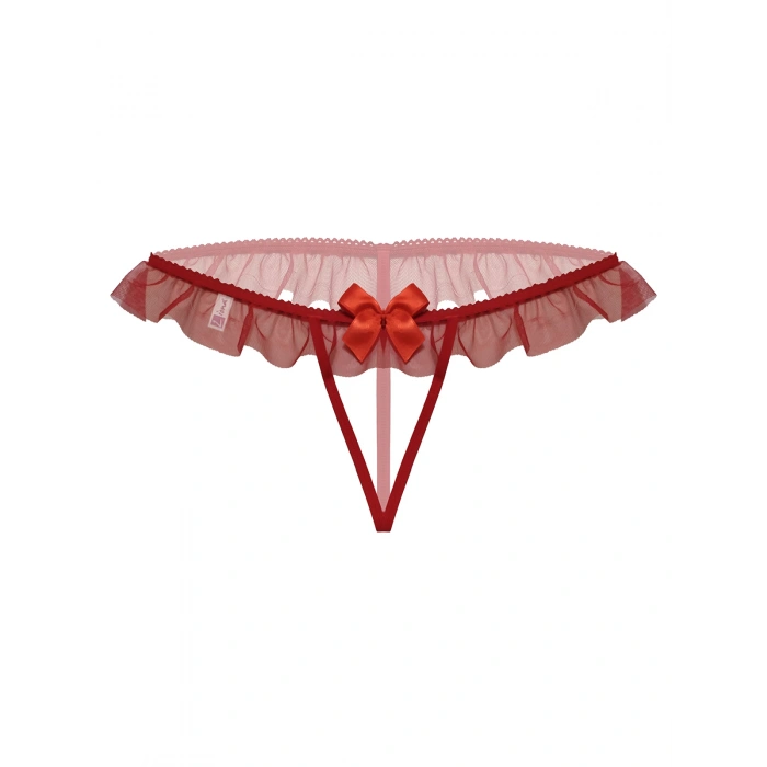  Dantelli Taşlı Büyük Beden Fantezi Bato Külot