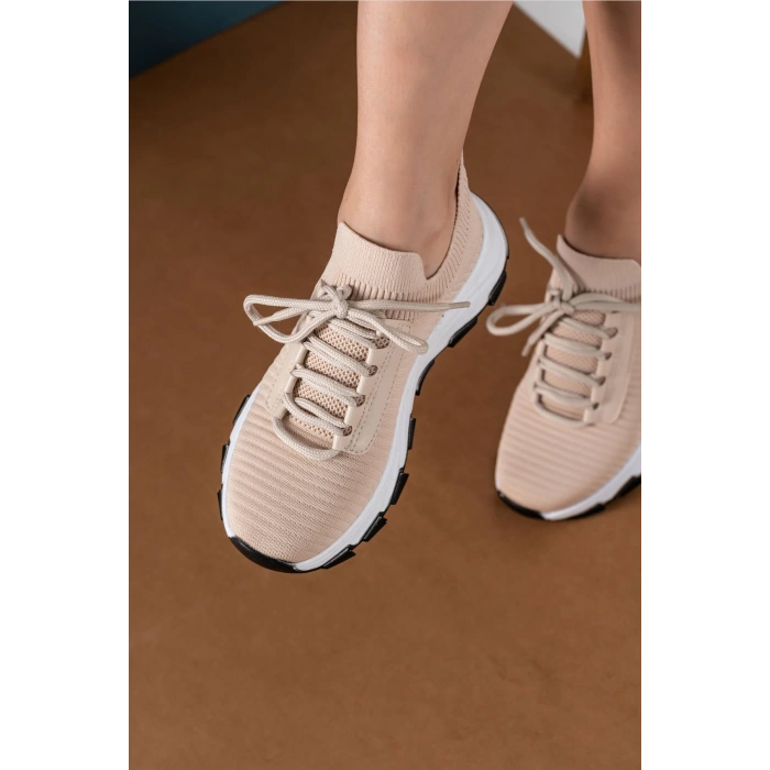 Darlene Bej Triko Spor Ayakkabı