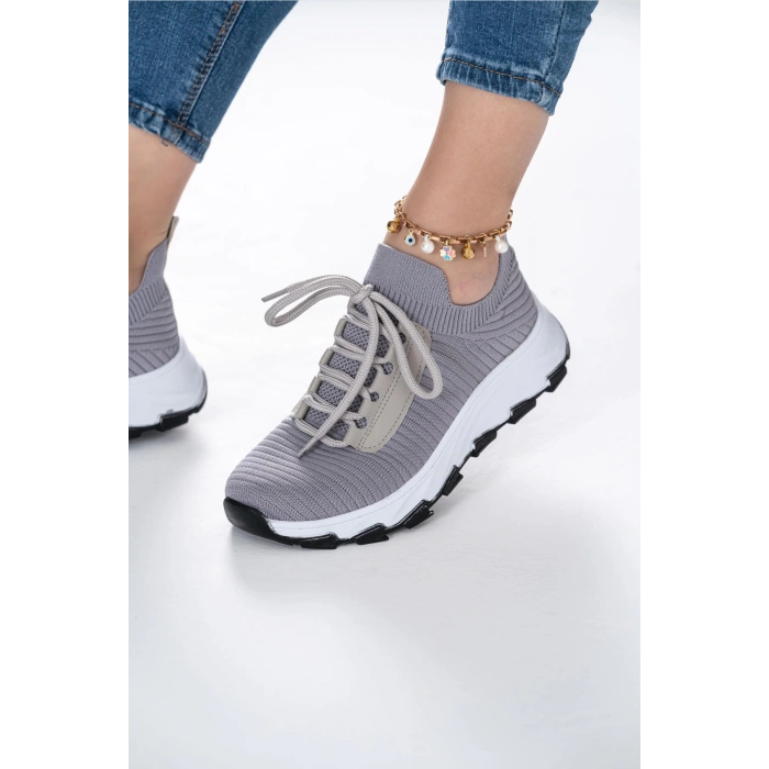 Darlene Gri Triko Spor Ayakkabı