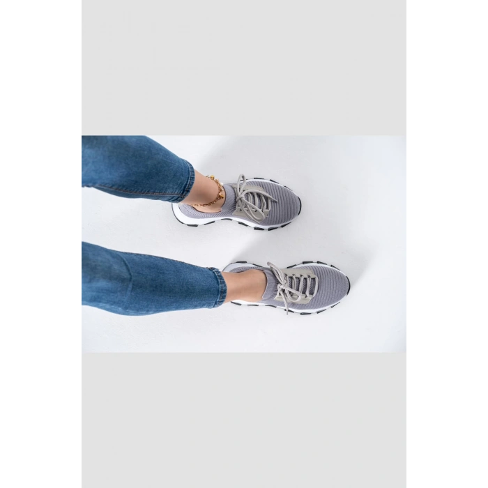 Darlene Gri Triko Spor Ayakkabı