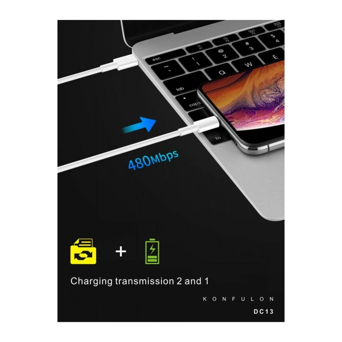 DC13 1M 20W Type-C to Lightning Kablo iphone Uyumlu