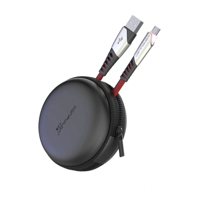 DC16 Micro USB Kablo 1M 2.4A - Kırmızı