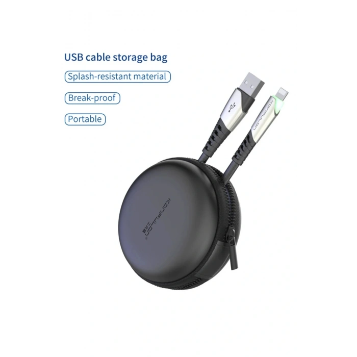 DC17 Lightning Kablo iphone Uyumlu 1M 2.4A - Kırmızı