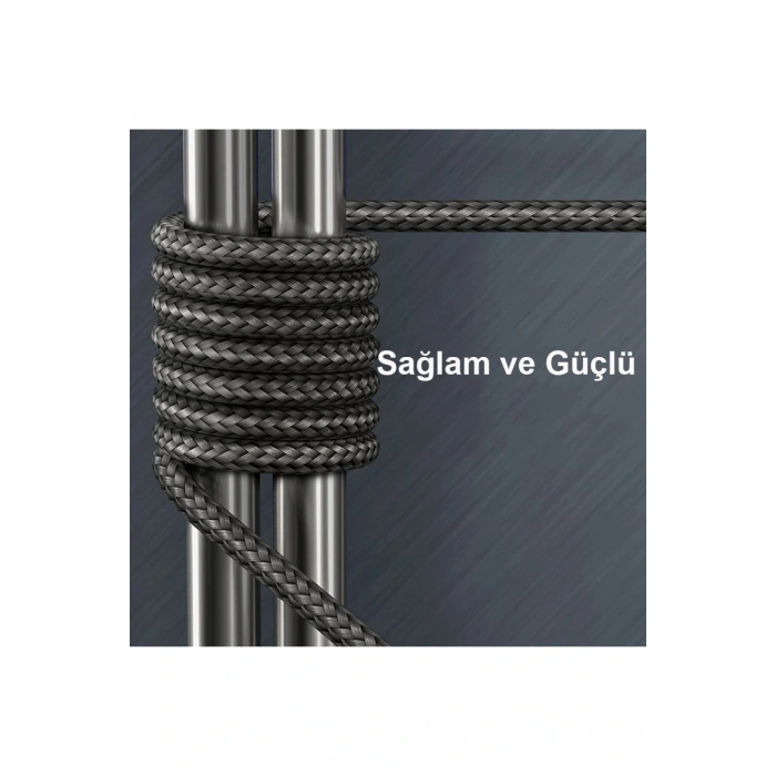 DC33 Usb 3.0 to Lightning 1M Tel Örgü 60W Kablo - Gümüş