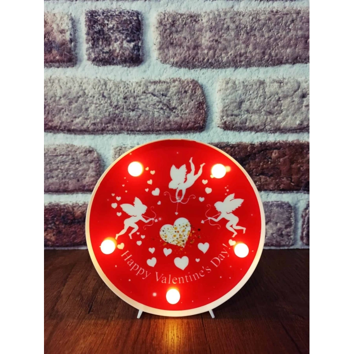 Dekoratif  3D Led Lamba Aşk Perisi Temalı  Led Lamba