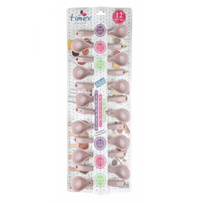 Dekoratif Kristal Kaşık Seti 12li -TİM124