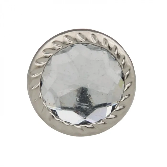 Dekoratif Parlak Taşlı Kabara Raptiye 17 Mm - 50