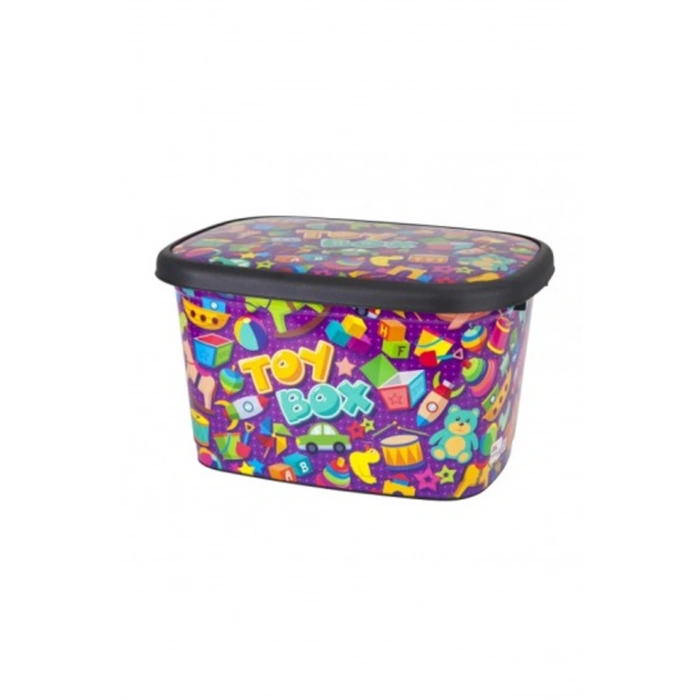 Dekorlu Oyuncak Kutusu Büyük 25 Lt. -M11295