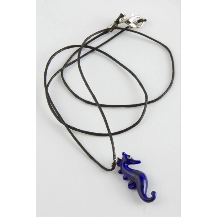 Deniz Atı Cam Kolye