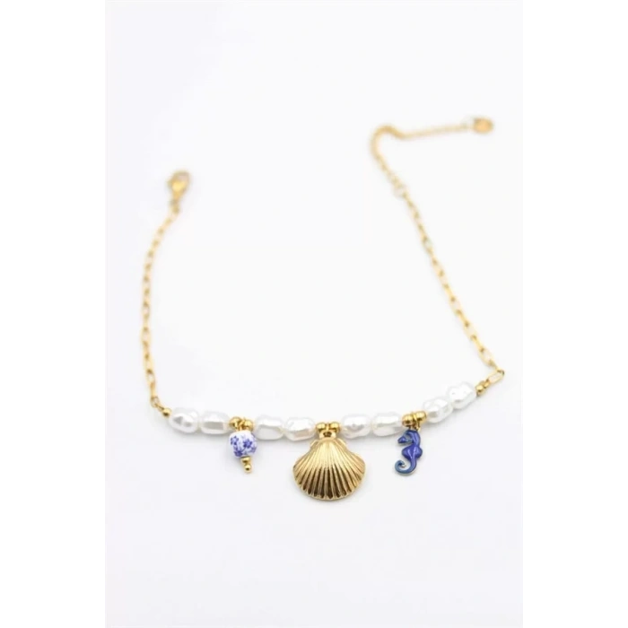 Deniz Kabuğu Halhal - Altın