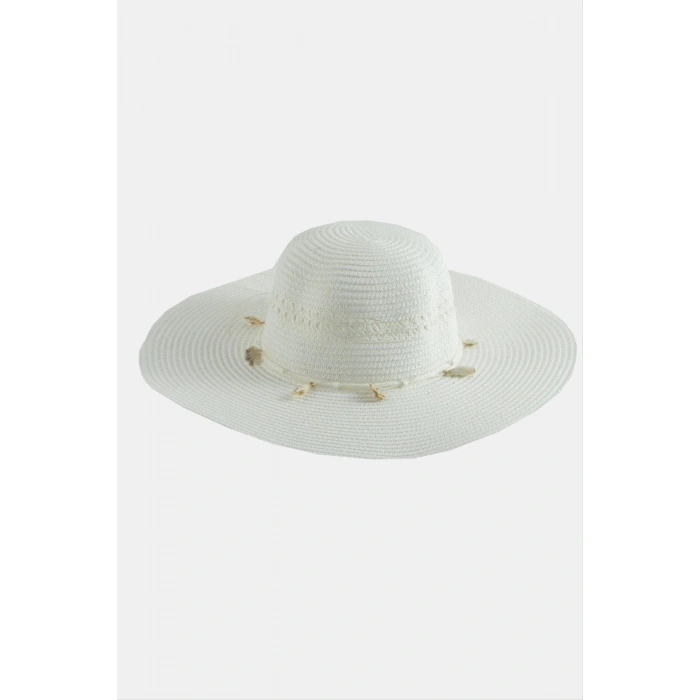 Deniz Kabuğu Hasır Şapka