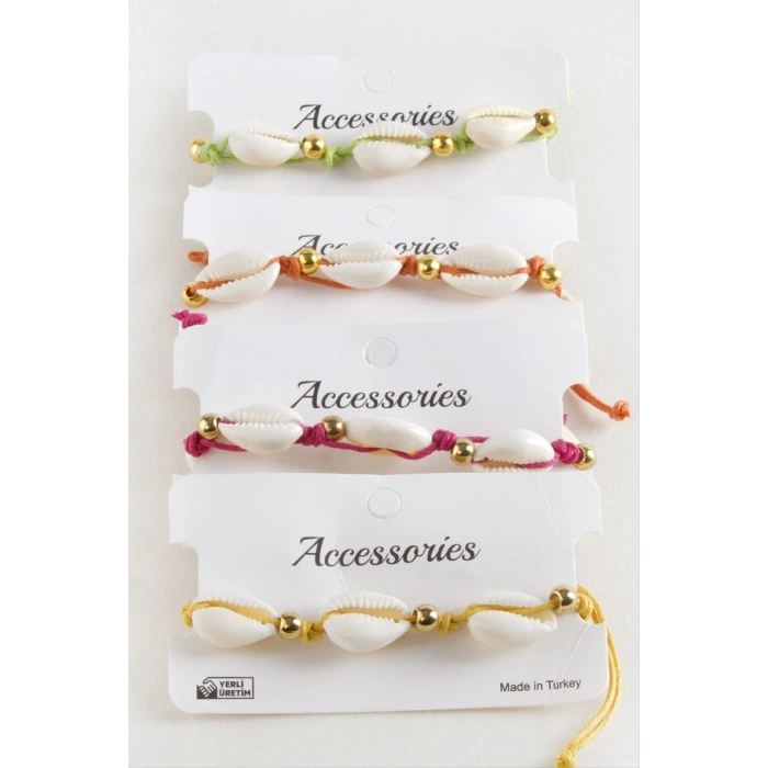 Deniz Kabuğu Makrome İp Bileklik