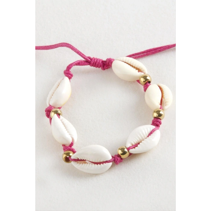 Deniz Kabuğu Makrome İp Bileklik