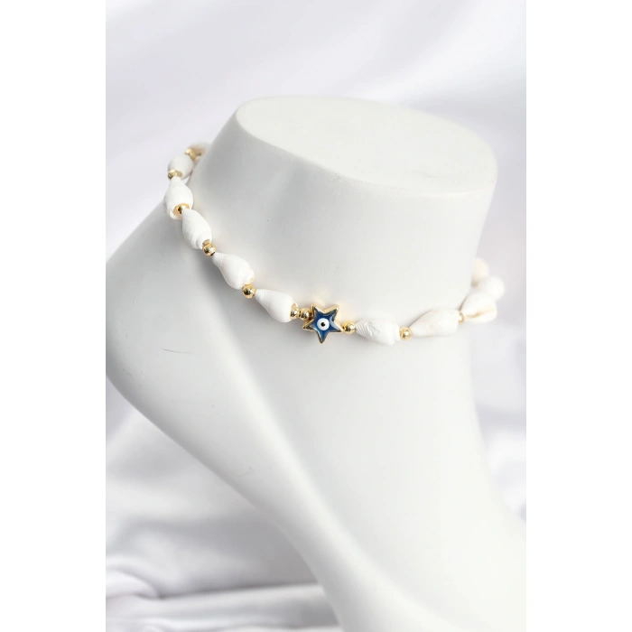 Deniz Kabuğu Model Yıldız Nazarlı Halhal TJ-HH1697
