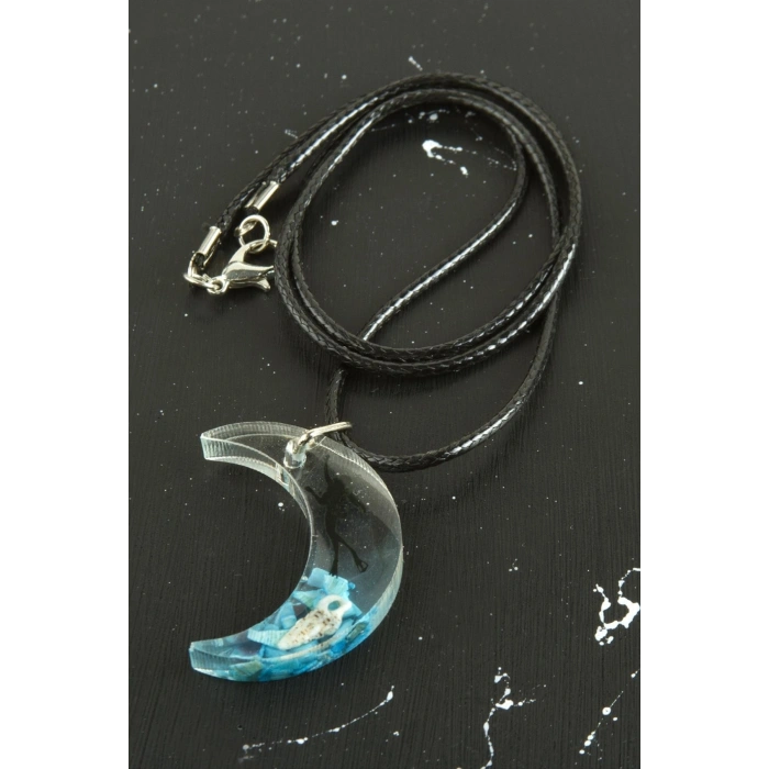 Deniz Kızı Hilal Epoksi Kolye