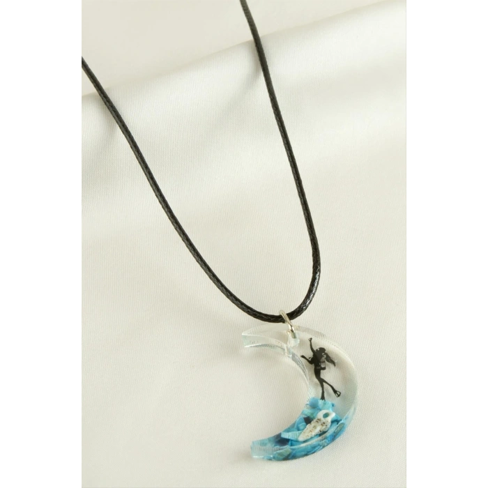 Deniz Kızı Hilal Epoksi Kolye