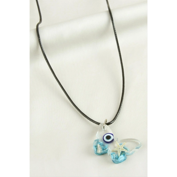 Deniz Yıldızı Kelebek Epoksi Kolye