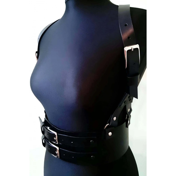 Deri Korse Harness, Şık Elbise Kemeri - Brf914