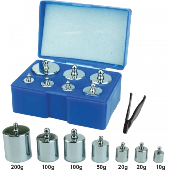 Diamond Terazi 8 Parça Ağırlık Paslanmaz Krom Gram Seti (300gr-200gr-100gr-50gr-20gr-10gr)