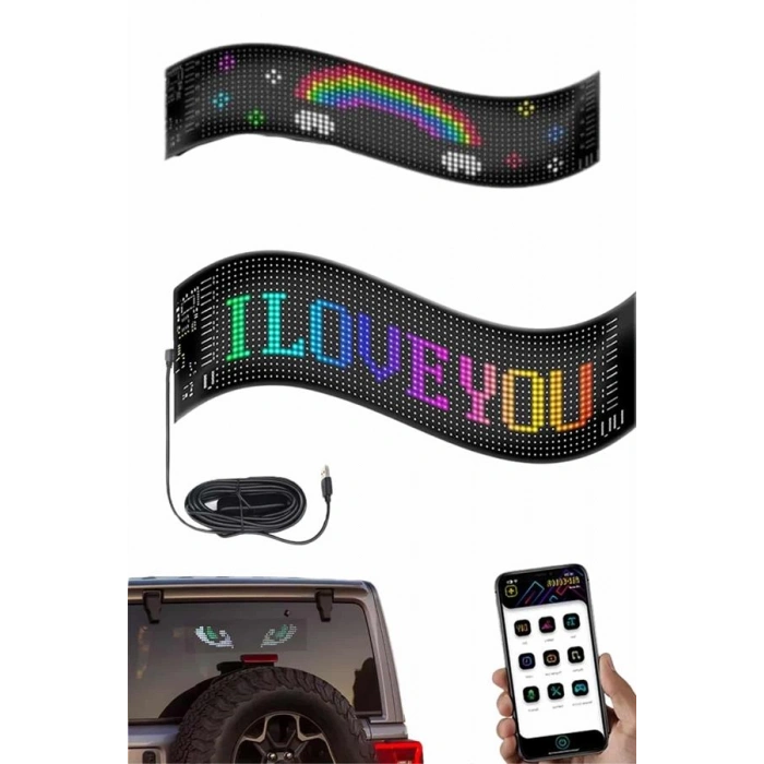 Digital Araba Yazısı Ekran Matrix En Büyük Boy Matrix LED Panel 19*96 pıxel