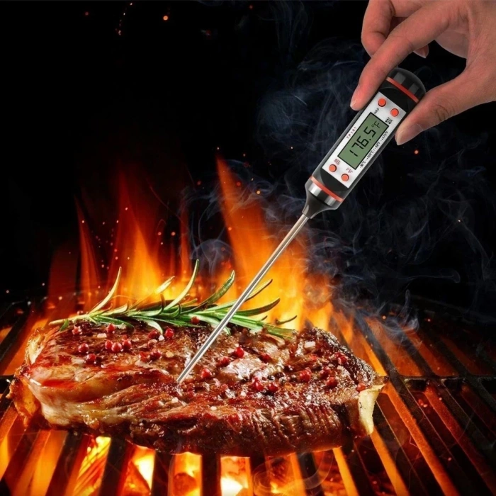 Dijital Gıda Termometresi Süt,Et,Yoğurt Mayalama,Mama Derecesi Ölçer Gıda Termometresi (4887)