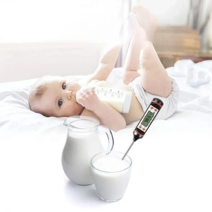 Dijital Gıda Termometresi Süt,Et,Yoğurt Mayalama,Mama Derecesi Ölçer Gıda Termometresi (4887)