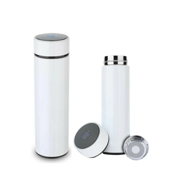 Dijital Sıcaklık Göstergeli Renkli Çelik Termos - 500 ML (4887)