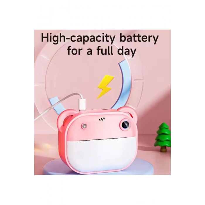 Dijital Video Kayıt Fotoğraf Çocuk Kamerası Anlık Termal Resim Kağıt Baskılı Vtn-09