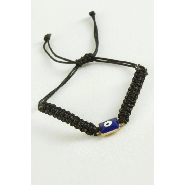 Dikdörtgen Nazar Makrome İp Bileklik