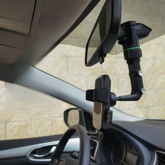 Dikiz Aynasına Takılabilen Eklemli Telefon Tutucu Aparat (4887)