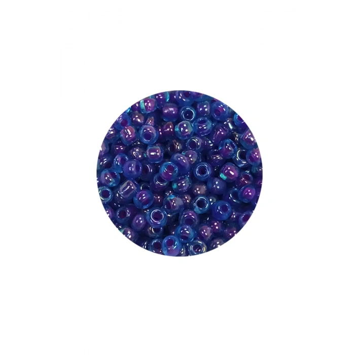 Dökme Cam Kum Boncuk (8/0) 3 mm - 20 Gram - Şeffaf Mavi - BNC149