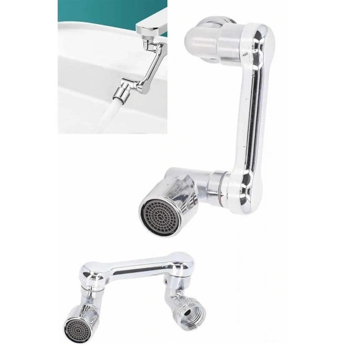 Döndürülebilir Musluk Mutfak Banyo Musluk Ucu Başlığı 4 Filtreli