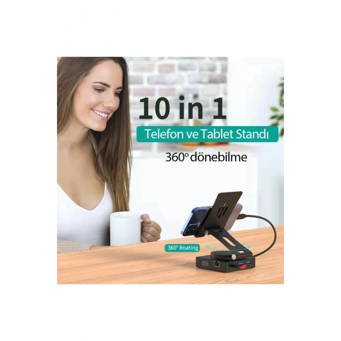 Dönüştürücü 10in1 Hub 116 - Gri