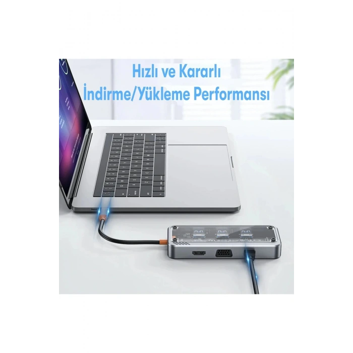 Dönüştürücü 10in1 Hub SW10V - Gri