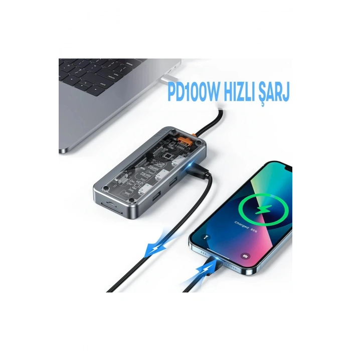 Dönüştürücü 10in1 Hub SW10V - Gri